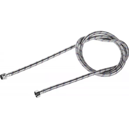Подводка гибкая ЗУБР для воды, оплетка из нержавеющей стали, г/ш 1/2&quot; - 1,8м 51005-G/S-180 купить в Челябинске