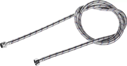 Подводка гибкая ЗУБР для воды, оплетка из нержавеющей стали, г/ш 1/2&quot; - 1,8м 51005-G/S-180 купить в Челябинске