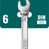 Ключи комбинированные KRAFTOOL, Cr-V, DIN 3113 27079-06 купить в Челябинске