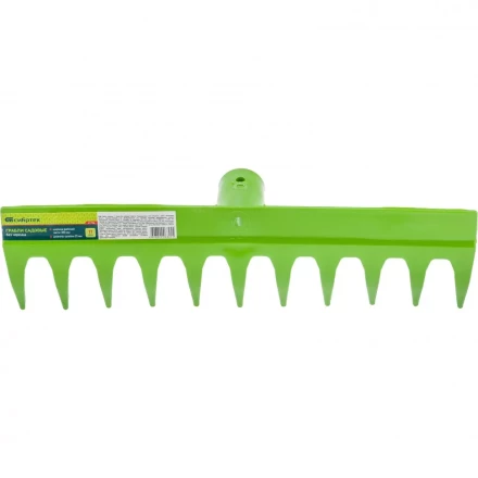 Грабли садовые 11 зубьев без черенка Сибртех 61736 купить в Челябинске