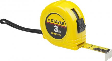 Рулетка STAYER &quot;МASTER&quot; &quot;MaxTape&quot;, пластиковый корпус, 3м/16мм 34014-03-16 купить в Челябинске