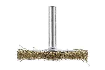 Кордщетка HAMMER плоская 50мм для дрели гофрированная латунированная сталь (207-205) купить в Челябинске