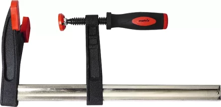 Струбцина F-образная, 600 х 120 х 715 мм, двойной упор MATRIX MASTER 20415 купить в Челябинске