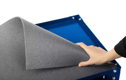 ЗУБР 820 х 405 х 955 мм, инструментальная тележка с выдвижным ящиком + 2 полки, Профессионал (38914) купить в Челябинске