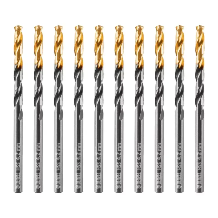 Сверло по металлу, 4,2 мм, HSS-Tin, Golden Tip, 10 шт. Denzel 717210 купить в Челябинске