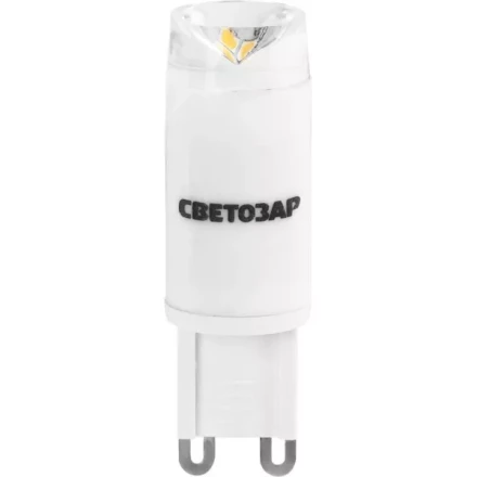 Лампа СВЕТОЗАР светодиодная &quot;LED technology&quot;, цоколь G9, теплый белый свет (3000 К), 2,5Вт (20) 44595-20 купить в Челябинске