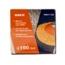 Щетка для УШМ М14/100 мм выгнутая сталь прямая VMX 511725 купить в Челябинске