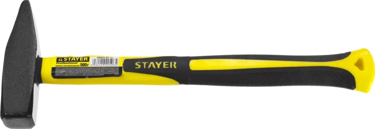 Молоток слесарный Fiberglass 500 г с фиберглассовой рукояткой, STAYER Professional 20050-05 20050-05_z01 купить в Челябинске