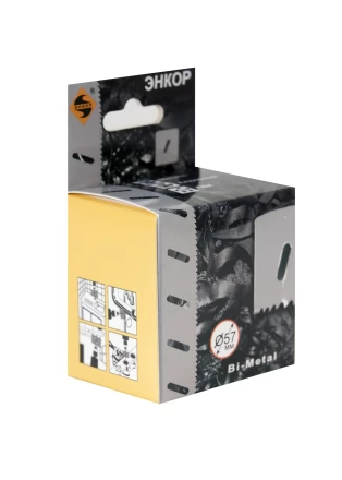 Коронка Bi-Metal Ф57 мм М3 Энкор 24157 купить в Челябинске