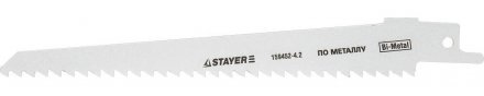 Полотно STAYER &quot;PROFI&quot; S611DF для сабельн эл. ножовки Bi-Metall, дерево, дерево с гвоздями,металл, газобетон, пластик 159452-4.2 купить в Челябинске