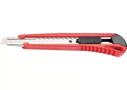 Нож, 9 мм, выдвижное лезвие, металлическая направляющая MATRIX 78909 купить в Челябинске