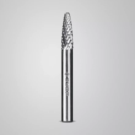 Зубр Твердосплавная борфреза F - парабола с закругленным углом, 6 х 18 мм, радиус 1.5 мм (28805-6-18) купить в Челябинске