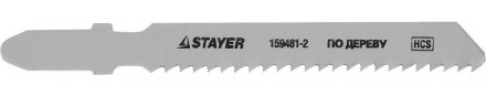 Полотна STAYER &quot;STANDARD&quot;, T119B, для эл.лобзиков, HCS, по дереву, фанере, пластмассе, EU хвостовик, 50/2мм, 2шт 159481-2 купить в Челябинске