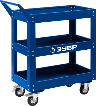 ЗУБР 820 х 405 х 955 мм, инструментальная тележка с 3 полками, Профессионал (38913) купить в Челябинске