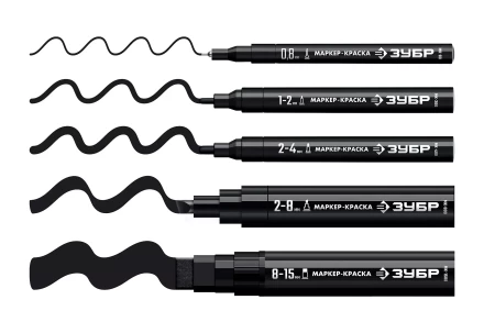 ЗУБР МК-1500 черный, 8-15 мм маркер-краска (06329-2) купить в Челябинске