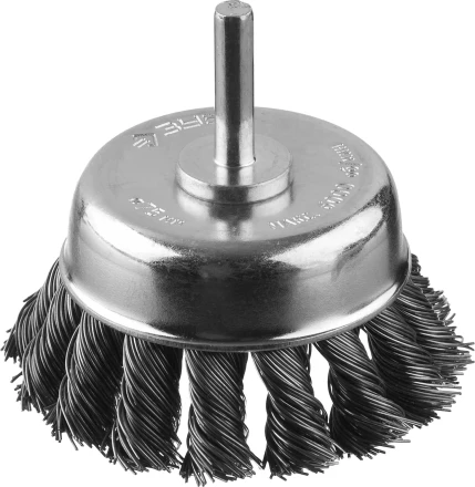 ЗУБР &quot;ПРОФЕССИОНАЛ&quot;. Щетка чашечная для дрели, жгутированная стальная проволока 0,5мм, 75мм 35255-075_z02 купить в Челябинске