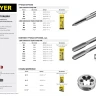 Комплект метчиков STAYER "MASTER", сталь 9ХС, М8х1,0, 2 шт 28025-08-1.0-H2 купить в Челябинске