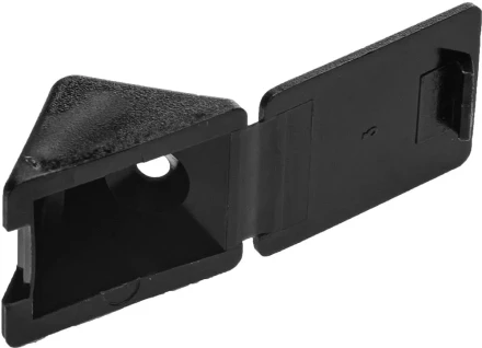 Уголок мебельный ЗУБР с шурупом, цвет черный, 4,0x15мм, ТФ6, 4шт 4-308256-7 купить в Челябинске