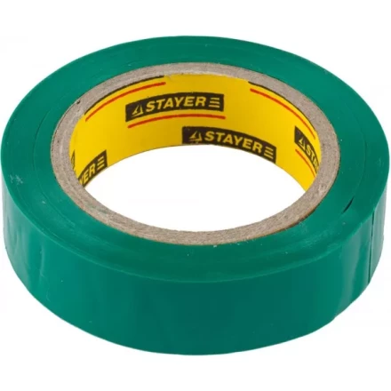 Изолента, STAYER Master 12291-G-15-10, ПВХ, 5000 В, 15мм х 10м, зеленая 12291-G-15-10 купить в Челябинске
