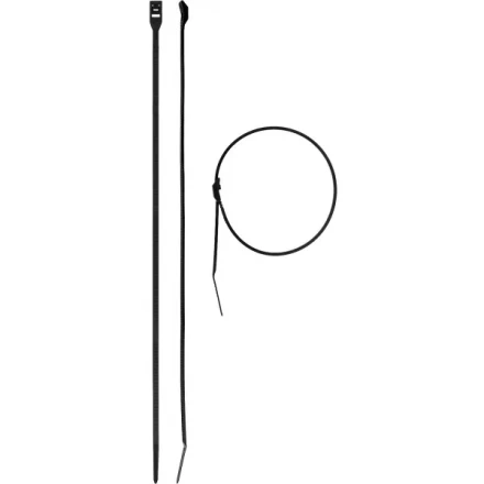 Кабельные стяжки черные КОБРА, с плоским замком, 3.6 х 370 мм, 50 шт, нейлоновые, ЗУБР 30935-36-370 купить в Челябинске