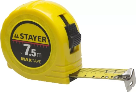Рулетка STAYER &quot;МASTER&quot; &quot;MaxTape&quot;, пластиковый корпус, 7м/25мм 34014-07-25 купить в Челябинске