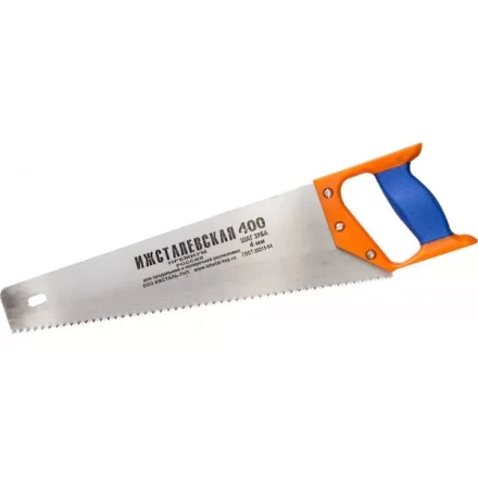 Ножовка &quot;ИЖ&quot; &quot;ПРЕМИУМ&quot; по дереву с двухкомпонентной пластиковой рукояткой, шаг 4мм, 400мм 1520-40-04_z01 купить в Челябинске