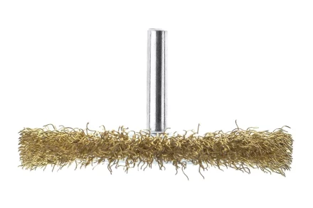 Кордщетка HAMMER плоская 75мм для дрели гофрированная латунированная сталь (207-207) купить в Челябинске