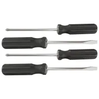 Набор отверток 4шт(SL5x100,6x100 PH1x100,2x100) углеродистая сталь пластиковая рукоятка SPARTA 13220