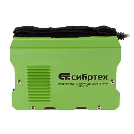 Инверторный аппарат дуговой сварки ИДС-220K, 220 А, ПВ 80%, диаметр электрода 1,6-5 мм Сибртех 94395 купить в Челябинске