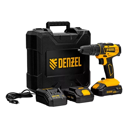 Дрель-шуруповерт аккумуляторная ударная Denzel CID-18-02BM, Li-Ion, 18 В, 2 акк. 26135 купить в Челябинске