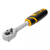 Ключ-трещотка 1/4"  Denzel 14031, 90 зубьев, с быстрым сбросом, CrV