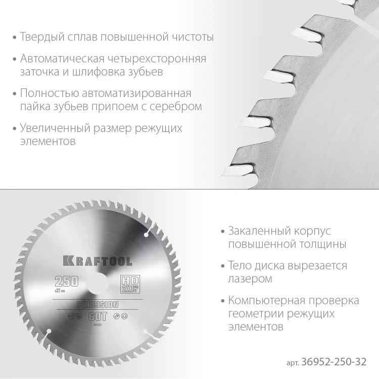 Диск пильный PRECISION, повышенный ресурс 36952-250-32 купить в Челябинске
