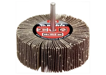 Круг лепестковый для дрели P 60  60 х 30 х 6 мм MATRIX 74122 купить в Челябинске