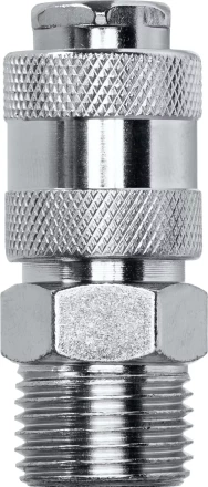 Переходник KRAFTOOL EXPERT QUALITAT для пневмоинструмента, резьба 1/4 папа - быстросъемное соединение мама 06594-1/2 купить в Челябинске