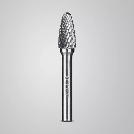 Зубр Твердосплавная борфреза F - парабола с закругленным углом, 10 х 20 мм, радиус 2.5 мм (28805-10-20) купить в Челябинске
