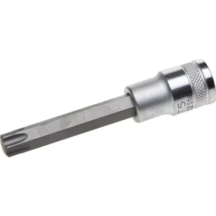Торцовая бита-головка KRAFTOOL &quot;INDUSTRIE QUALITAT&quot;, удлиненная, материал S2, TORX, сатинированная, 1/2&quot;, Т55 27906-55_z01 купить в Челябинске