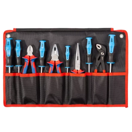 Набор слесарно-монтажного инструмента КВТ НИС-06, 10 предметов (92068) купить в Челябинске