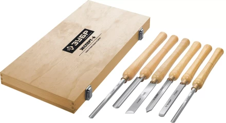 ЗУБР Эксперт-6, 6 предм., набор ручных резцов по дереву, Профессионал (18370) купить в Челябинске