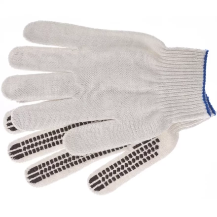 Перчатки трикотажные рисунок ПВХ гель Протектор оверлок Сибртех Россия 67778 купить в Челябинске