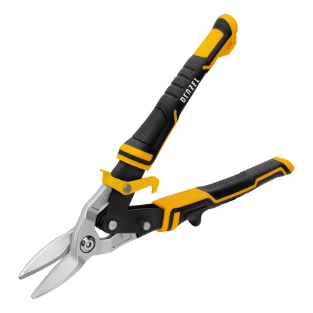 Ножницы по металлу Denzel 78370, 270 мм, прямой рез, сталь-CrMo, трехкомпонентные рукоятки купить в Челябинске