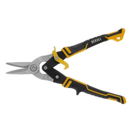 Ножницы по металлу Denzel 78370, 270 мм, прямой рез, сталь-CrMo, трехкомпонентные рукоятки купить в Челябинске