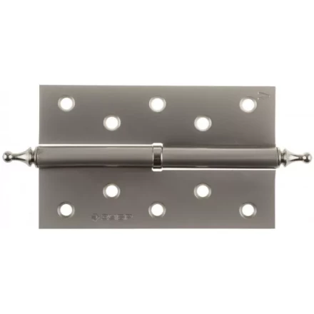 Петля дверная разъемная ЗУБР &quot;ЭКСПЕРТ&quot;, 1 подшипник, цвет мат. никель (PN), левая, с крепежом, 125х75х2,5мм,2шт 37605-125-4L купить в Челябинске