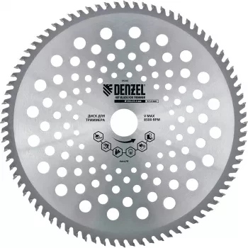 Диск для триммера 230 х 25,4 толщина 1,3 мм 40 зубьев DENZEL 96340 купить в Челябинске