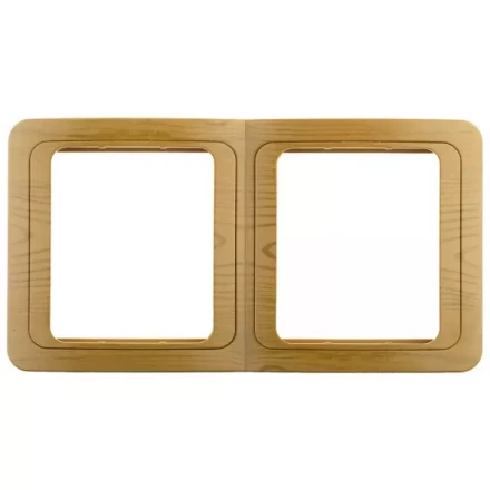 Панель СВЕТОЗАР &quot;ГАММА&quot; накладная, вертикальная, цвет ольха, 2 гнезда SV-54147-A купить в Челябинске