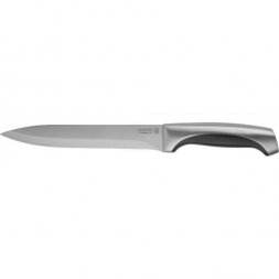 Нож LEGIONER &quot;FERRATA&quot; нарезочный, рукоятка с металлическими вставками, лезвие из нержавеющей стали, 200мм 47942