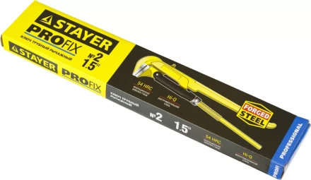 Ключ трубный STAYER &quot;PROFI&quot; рычажный, кованый, прямые губки№ 2, 1.5&quot; 27311-2 купить в Челябинске