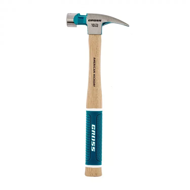 Молоток-гвоздодер с магнитом GROSS AMERICAN HICKORY 280 г угол 75 обрезиненная рукоятка 10417 купить в Челябинске