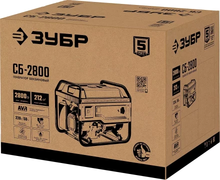 ЗУБР 2800 Вт, бензиновый генератор (СБ-2800) купить в Челябинске