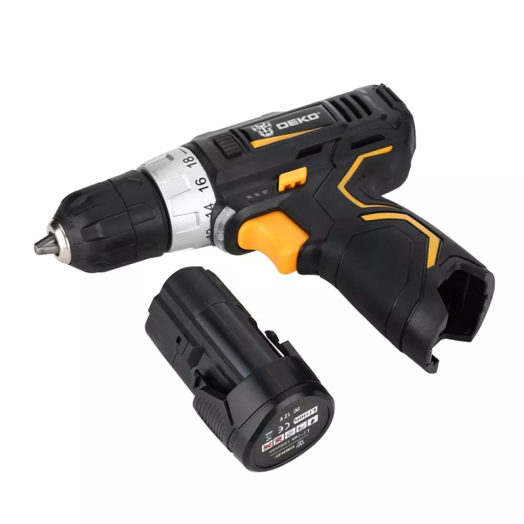 Дрель аккумуляторная в наборе DEKO GCD12DU3 SET2 Li-Ion, 063-4146 купить в Челябинске
