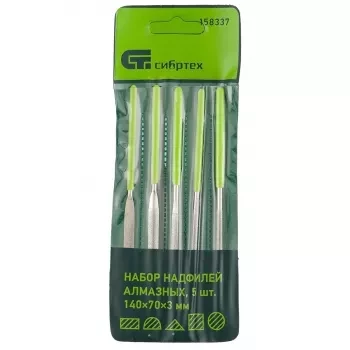 Набор надфилей алмазных 140х70х3 СИБРТЕХ 158337 купить в Челябинске